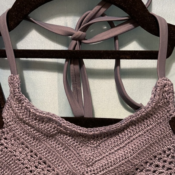 NWT HIGH NECK CROCHET STYLE TANKINI TOP SZ XL - Picture 5 of 10